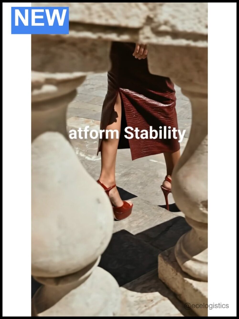 5.75'' Stiletto Heeled Sandals Platform Square Toe Ankle Strap Dress Shoes - Picture 6 of 6